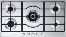 De Longhi SLF590LX Piano cottura a Gas 5 Fuochi larghezza 90 cm Colore Inox