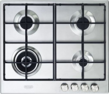 De Longhi SLF 460 LX Piano cottura 4 Fuochi incasso gas 1 Tripla Corona 60 cm Inox