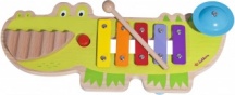 Simba 100003489 Eichhorn Coccodrillo Xilofono Gioco Musicale 3+ Anni