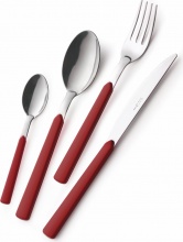 Eme BARF24FA11 Posaterie BARF24FA11 set di posate 24 pz Rosso