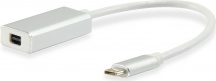Conceptronic 133457 Cavo di interfaccia e USB Type C Mini DisplayPort Bianco
