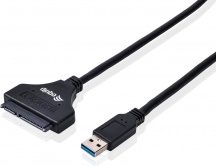 Conceptronic 133471 Cavo di interfaccia e adattatore USB 3.0 A SATA Nero