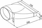 Faber 112.0157.296 Raccordo rettangolarecircolare Accessorio cappa RACCORDO RRC