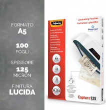 fellowes 5307302 Confezione 100 Pouch A5 125Micron
