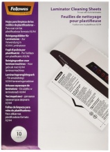 fellowes 5320604 Confezione 10 Fogli Pulizia x Plastif. A4
