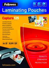 fellowes 5396301 Confezione 25 Capture125 Pouches Lucide A4