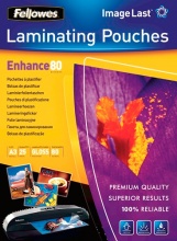 fellowes 5396403 Pouches plastificazione 80 micron A3 Lucida Conf. 25 fogli ImageLast