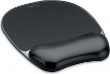 fellowes 9112101 Tappetino mouse con poggiapolso ergonomico Mousepad Crystal