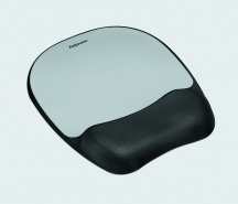 fellowes 9175801 Mouse pad Poggiapolso Tappetino mouse Nero  Argento