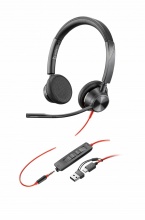 HP 8X221AA Poly Blackwire 3325 Cuffie Gaming, a Padiglione, Cablate, Nero
