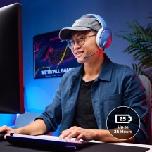 hyperx AM7A0AA Cuffie Gaming Bluetooth con Microfono Over Ear Light Blu Cloud Jet