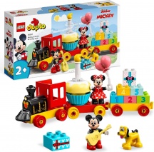 lego 10941 Duplo Costruzioni Disney Il Treno del Compleanno di Topolino e Minnie 2+