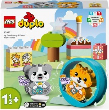 lego 10977 Duplo Costruzioni Il Mio Primo Cagnolino e Gattino 18+ Mesi