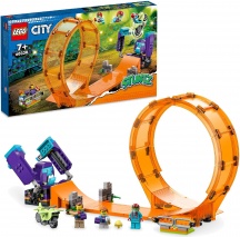 lego 60338 City Costruzioni Stuntz Giro della Morte dello Scimpanz� Moto 7+