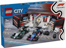 lego 60444 Garage con monoposto Mercedes-AMG e Alpine F1 Costruzioni per Bambini da 7+