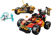 lego 71864 Costruzioni Veicoli combinanti di Kai e Cole NINJAGO 394 Pezzi