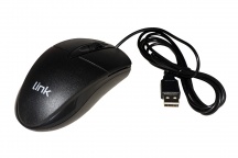 Link LKMOS35 Mouse Ottico Cablato 3 Tasti 1200 DPI Nero - LINK