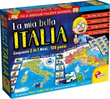 lisciani 80571 Gioco Educativo La Mia Bella Italia IM A Genius 5-10 Anni