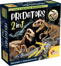 lisciani 95421 Im a Genius Predatori 2 In 1 Gioco Creativo Per Bambini da 7+ Anni