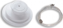 Flaem Nuova ACO1007 Accessorio Attacco grande x tappi materiale in Bianco