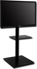 omb OM0252 Supporto TV da Pavimento da 32" a 45" Max 40 Kg 4 Ruote Nero