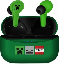 OTL MC1227 Cuffie Bluetooth Auricolari TWS Minecraft Earpods USB-C Multicolore
