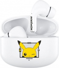 OTL PK0968 Cuffie Bluetooth Auricolari TWS Pokemon #25 Bianco Giallo