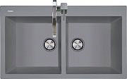 Plados AM8620UG94 Lavello Cucina Incasso 2 Vasche L 86 cm Microultragranit Avena