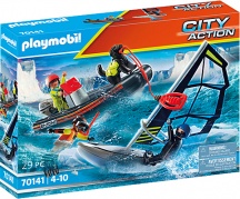 playmobil 70141 City Action Playset Gommone della Guardia Costiera per Bambini 4+ Anni