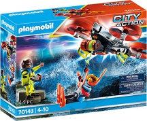 playmobil 70143 City Action Playset Drone di Salvataggio della Guardia Costiera 4+