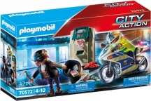 playmobil 70572A City Action Playset Poliziotto in Moto e Ladro per Bambini da 4+ Anni