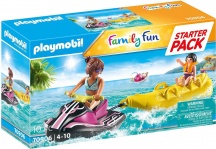 playmobil 70906 Family Fun Playset Starter Pack Moto dAcqua con Banana Boat 4+ Anni