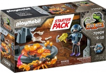 playmobil 70909 Dino Rise Playset Starter Pack Scontro con Lo Scorpione di Fuoco 5+