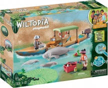 playmobil 71010 Wiltopia Playset Gita in Barca e Lamantini Foresta Amazzonica 4+