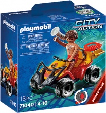 playmobil 71040 City Action Playset Quad di Salvataggio per Bambini da 4+ Anni