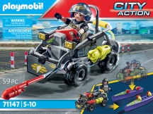 playmobil 71147 Unit� Speciale Quad Terra-Acqua Playset per Bambini da 4+ anni