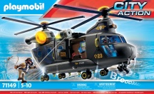 playmobil 71149 Unit� Speciale Elicottero Playset per Bambini da 6+ anni