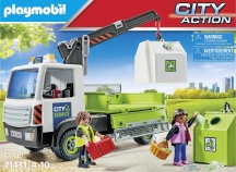 playmobil 71431 Camion Trasporto Contenitori Rifiuti Playset per Bambini da 5+ anni