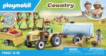 playmobil 71442 Trattore con Rimorchio e Cisterna Playset per Bambini da 6+ anni