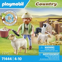 playmobil 71444 Pastore con Gregge Playset per Bambini da 4+ anni