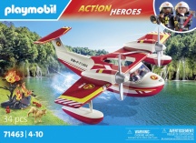playmobil 71463 Idrovolante dei Pompieri Playset per Bambini da 4+ anni