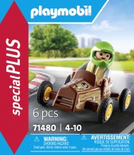 playmobil 71480 Bambino con Go-Kart Playset per Bambini da 1+ anni