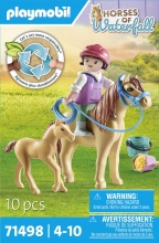 playmobil 71498 Bambina con Pony e Puledro Playset per Bambini da 5+ anni