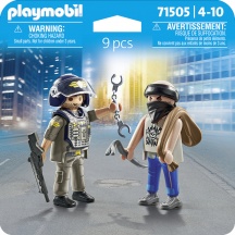playmobil 71505 Duo Pack Poliziotto e Ladro Playset per Bambini da 0+ mesi
