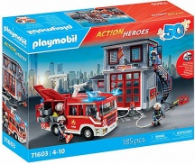 playmobil 71603 Mega Set dei Vigili del Fuoco Action Heroes per Bambini 4+ Anni