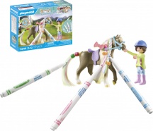 playmobil 71640 Cavallo con Criniera Colorabile Playset per Bambini da 0+ mesi