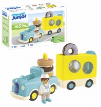 playmobil 71702 Junior: Camion Delle Ciambelle Playset per Bambini da 1+ anni