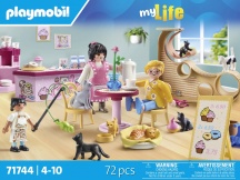 playmobil 71744 Caffetteria con Gatti Playset per Bambini da 3+ anni