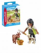 playmobil 71759 Ragazza con Caprette Playset per Bambini da 4+ anni