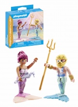 playmobil 71799 Duo Pack Sirena e Tritone Playset per Bambini da 4+ anni